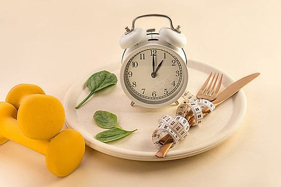 "Intermittent fasting schedule illustration"