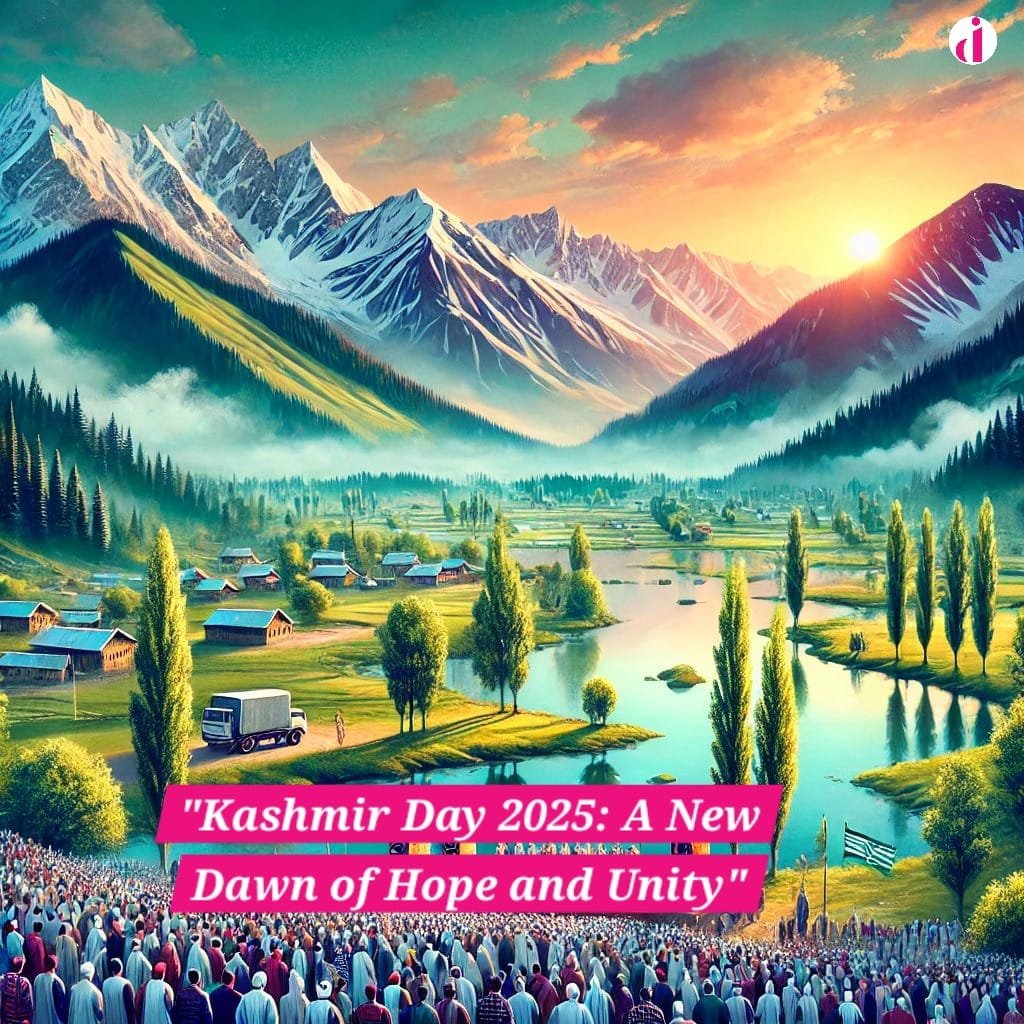 "Kashmir Day 2025 celebration, symbolizing hope, unity, and solidarity for the region."