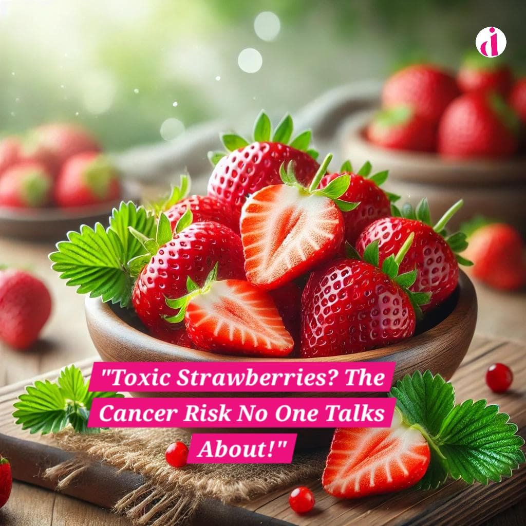 Fresh, juicy strawberries in a wooden bowl with some sliced in half, revealing their vibrant red interior, surrounded by green leaves.