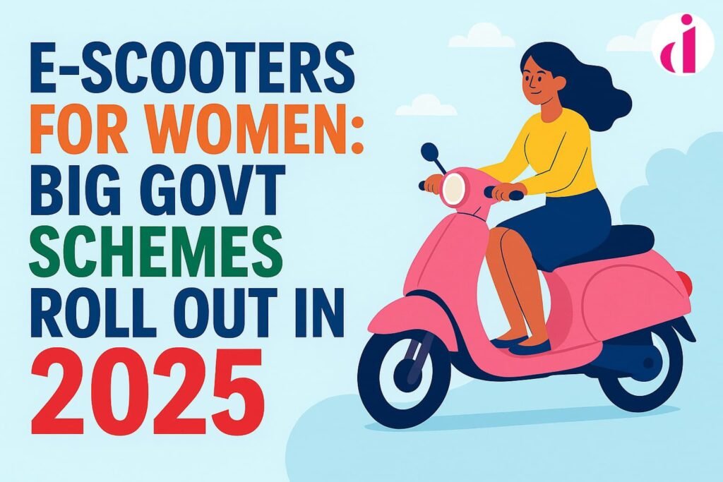 "E-scooters for women: Government schemes in 2025 promote eco-friendly transport."