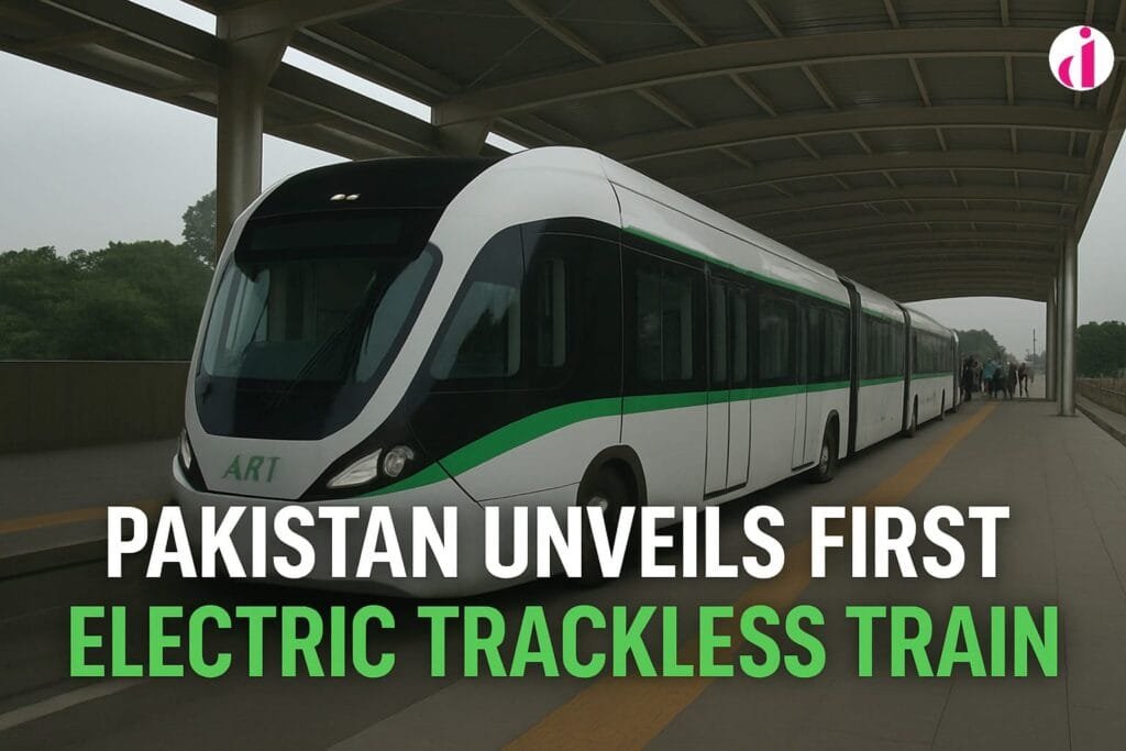 Pakistan launches first electric trackless train in Lahore